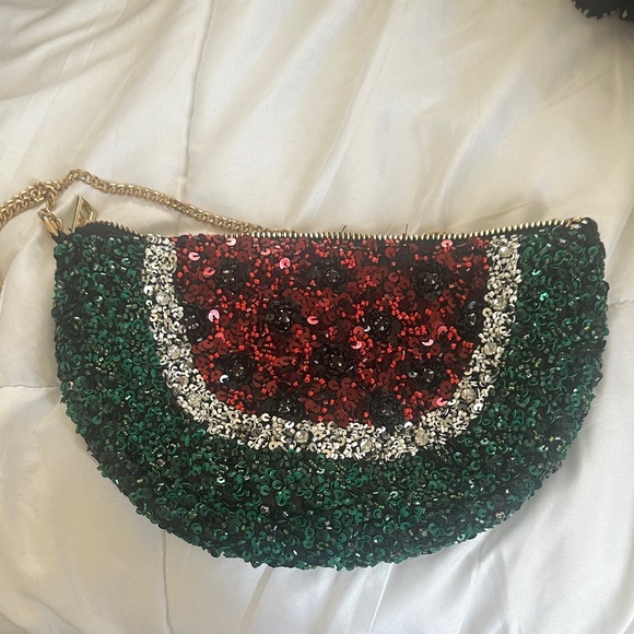 Zara Sequin Watermelon Wristlet - Picture 1 of 3